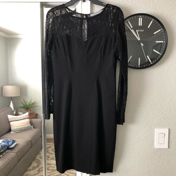 Marc New York Women’s Sheath Black Lace Dress - Picture 1 of 7